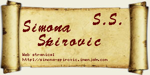 Simona Špirović vizit kartica